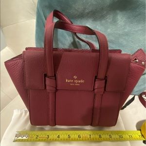 KATE SPADE MINI BAG - WINE/RUSTIC RED